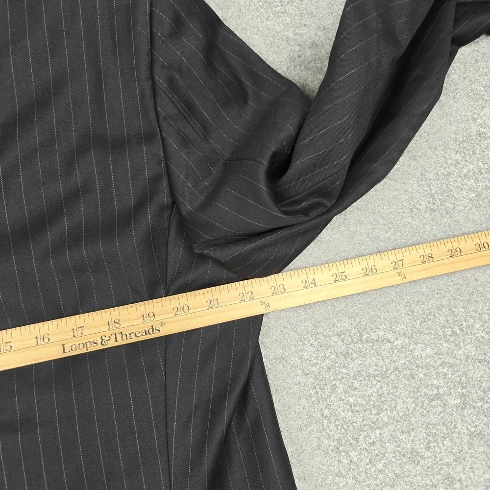 Ermenegildo Zegna Blazer Mens IT 54 Gray Wool Pinstripe‎ Trofeo Suit Jacket